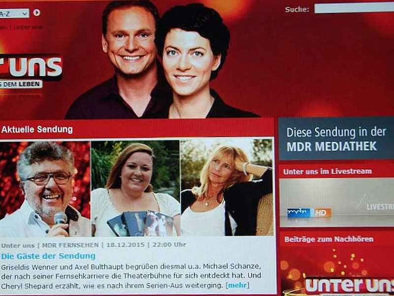 Kristina Schmidt in der Talkshow 